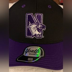 Northwestern wildcats adjustable youth hat
